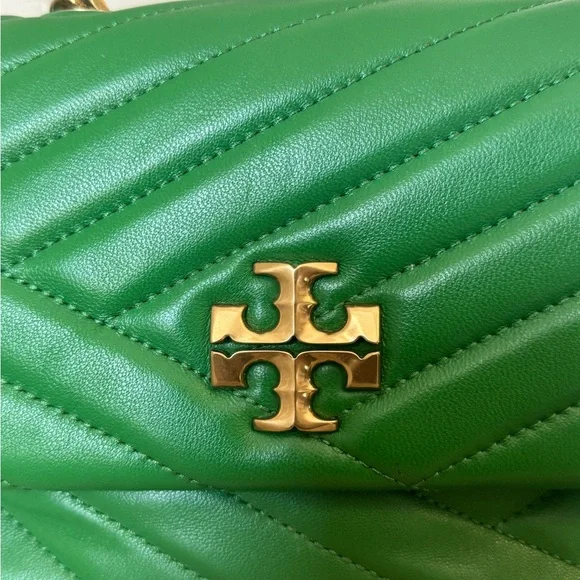 Tory Burch Small Kira Shoulder Bag – Green Leather - Picture 3 of 9